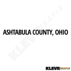 Association Name Decals - Ashtabula County, Ohio [One Pair] 