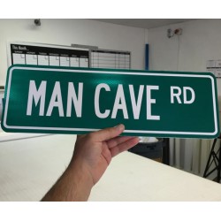 Street Road Sign with Customizable Text - (Double-Sided 6"x 24")